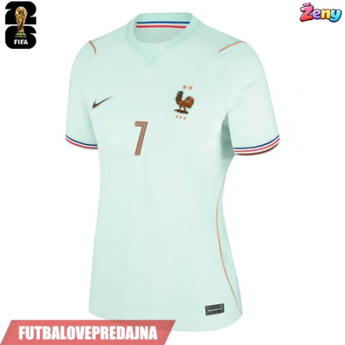Lacne Ženy Futbalové dres Francúzsko Ousmane Dembele #7 MS 2026 Krátky Rukáv - Preč